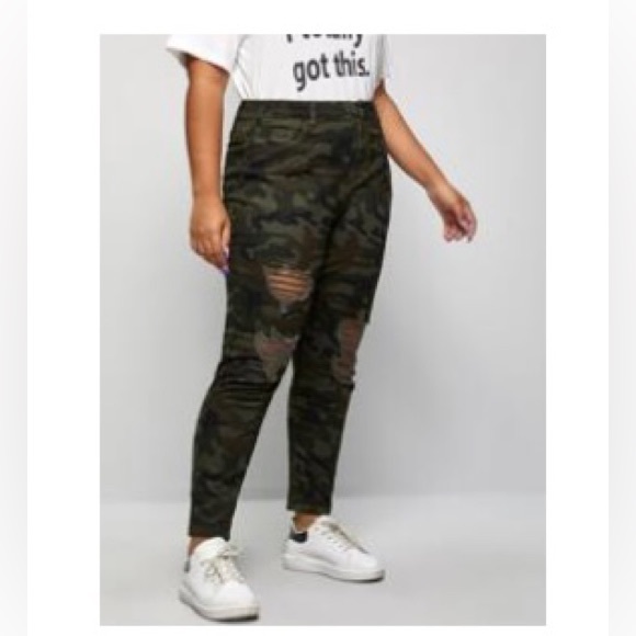 SHEIN Denim - Camouflage Stretch Jeans